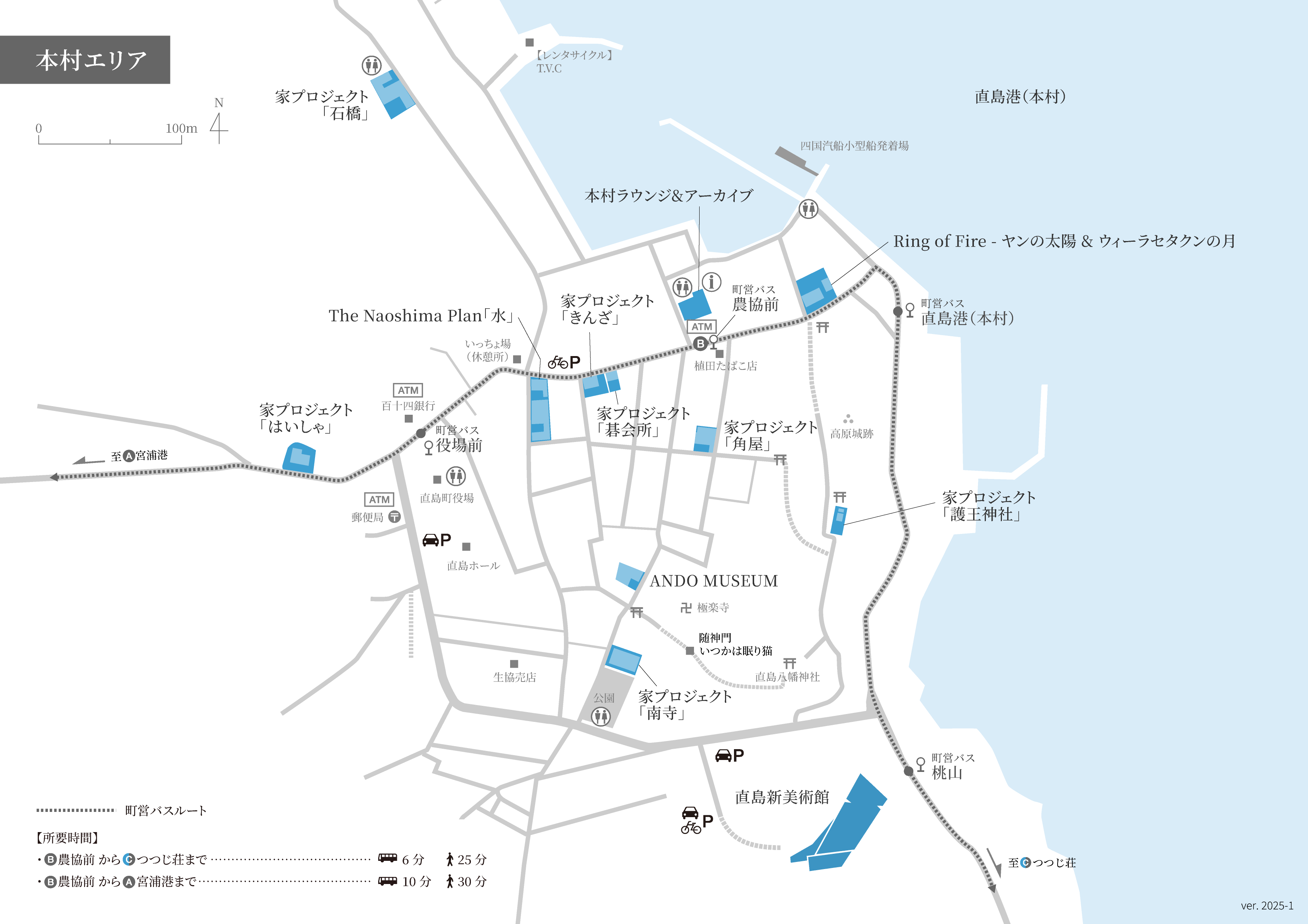 直島島内のアクセス