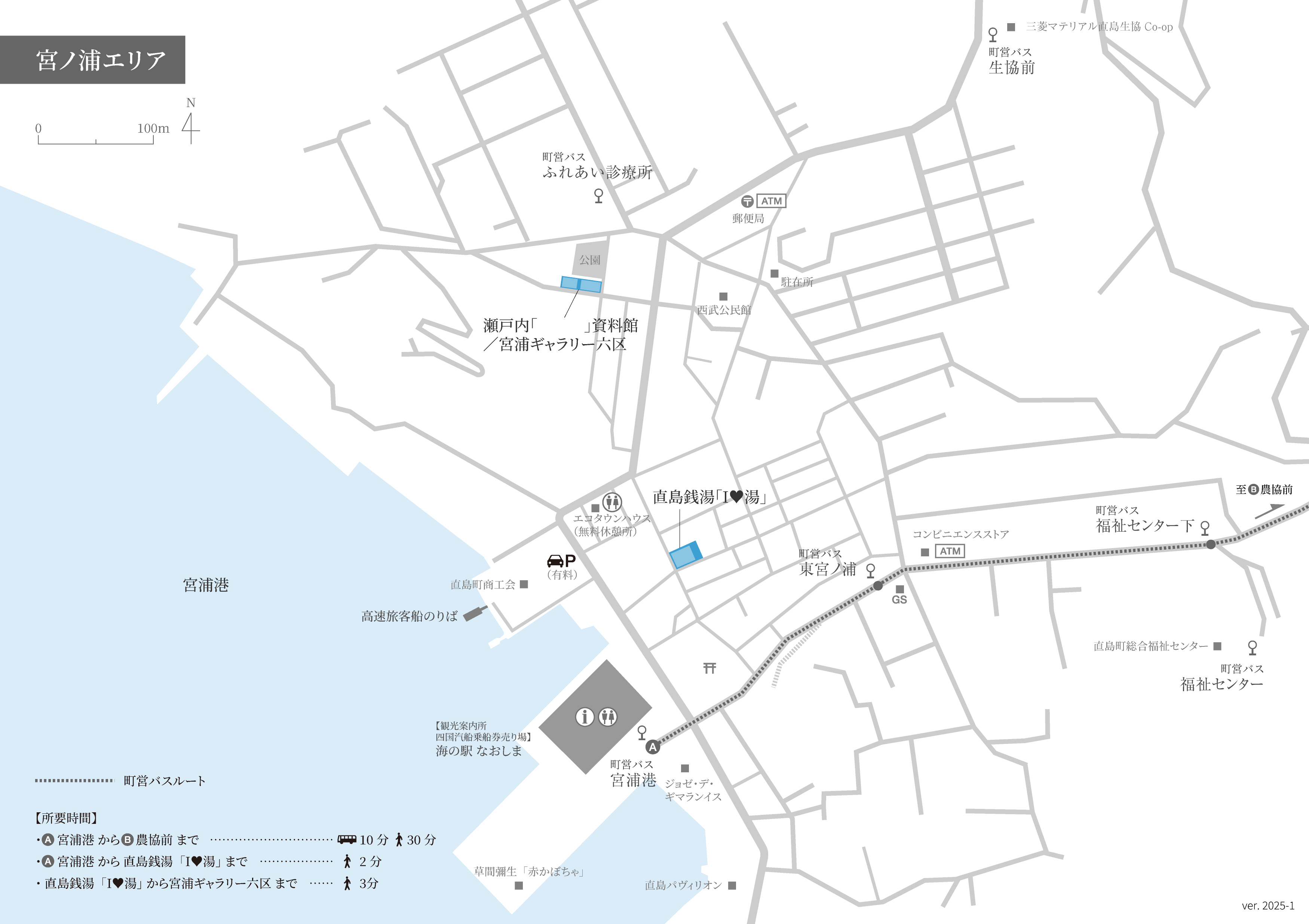 直島島内のアクセス