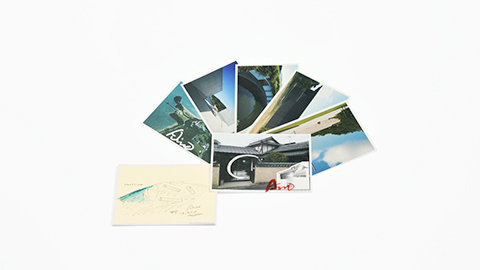 Naoshima postcard set / Chichu Art Museum postcard set 　set of 6 cards JPY800(tax included)