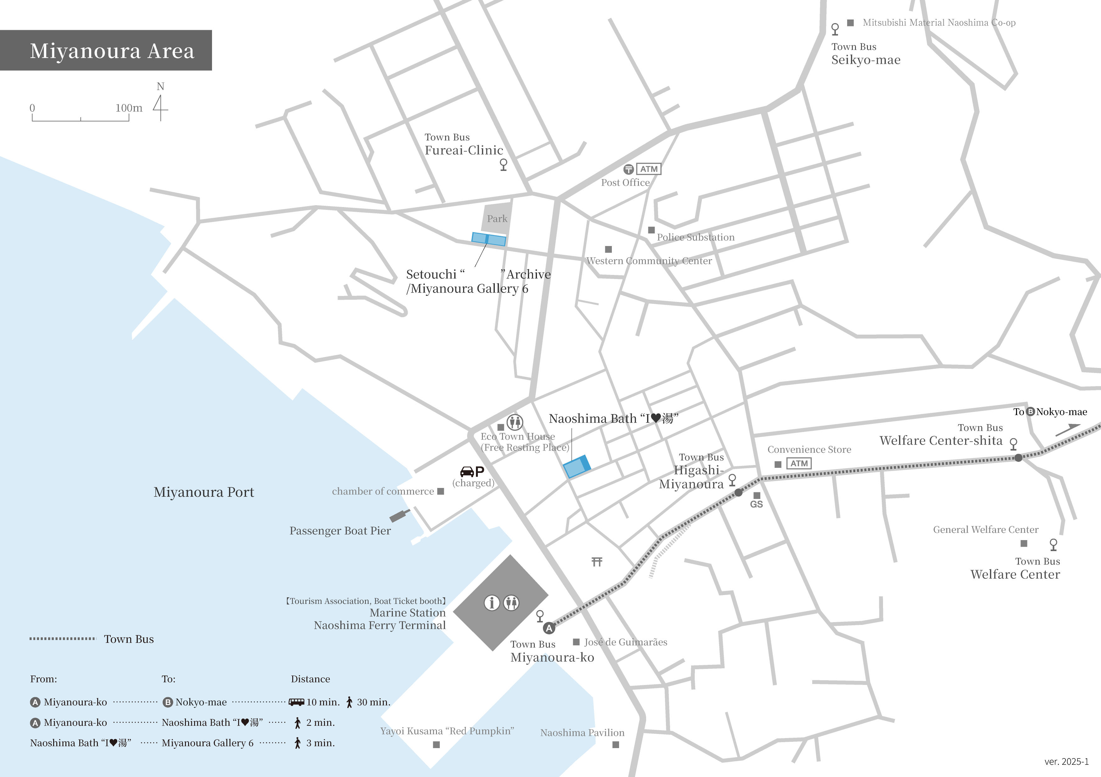 直島島內交通路線